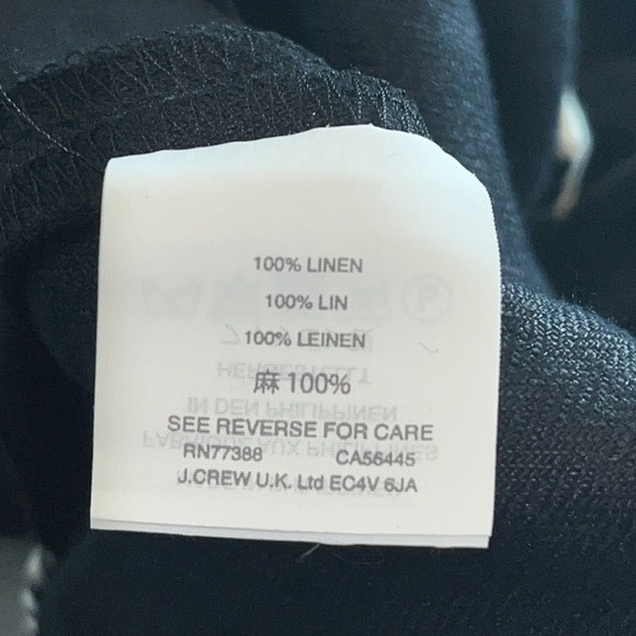 J. Crew linen textured shorts - 100% Linen.  Perfect for layering w/ tights. - Picture 6 of 6